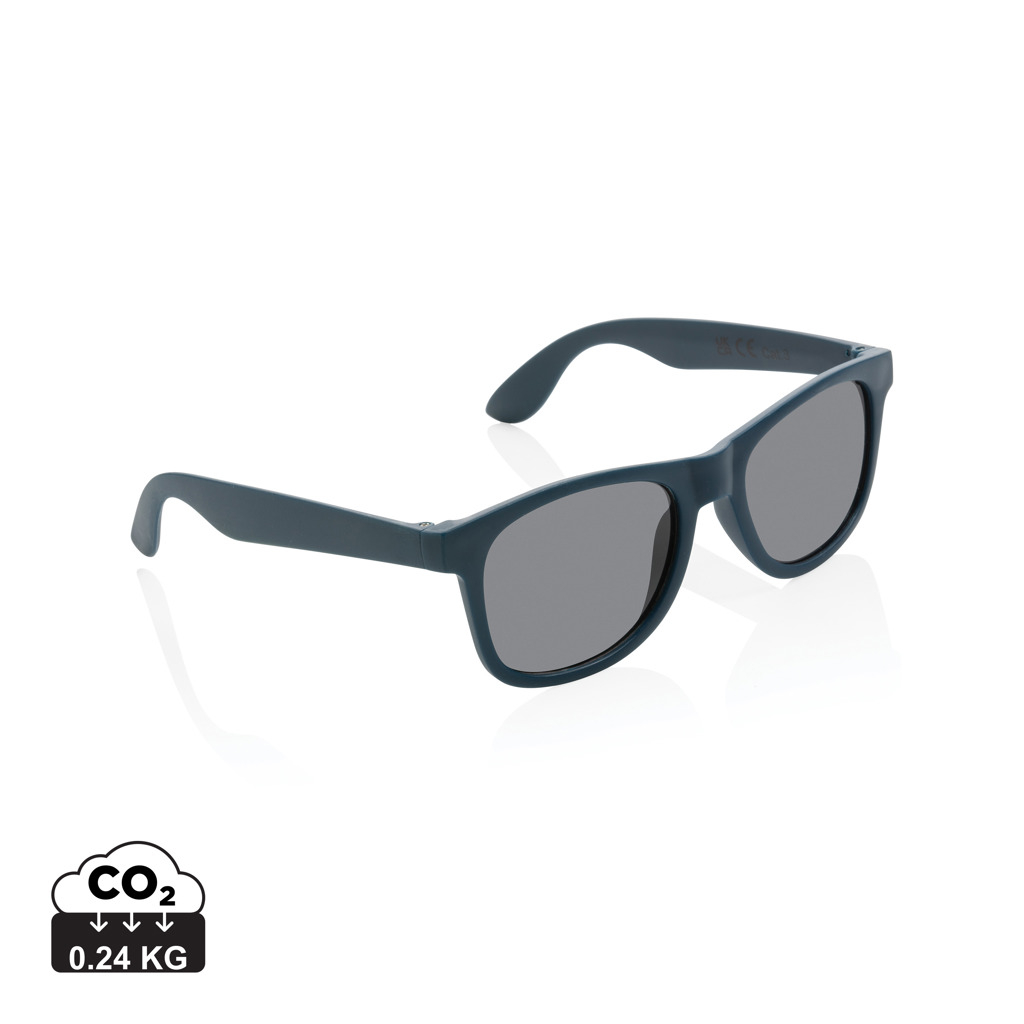 Lunettes de soleil personnalisables recyclées Bleu marine